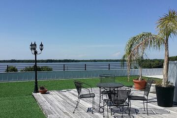 Outdoor wedding area