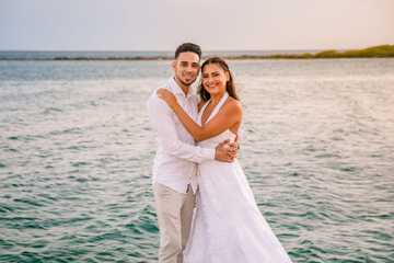 Outdoor wedding area