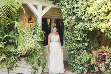 Outdoor banquet area