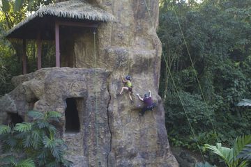 Outdoor rock climbing