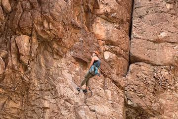Outdoor rock climbing