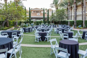 Outdoor banquet area