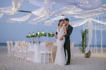 Outdoor wedding area