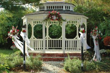 Outdoor wedding area