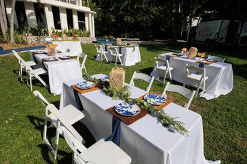 Outdoor wedding area