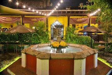Outdoor banquet area