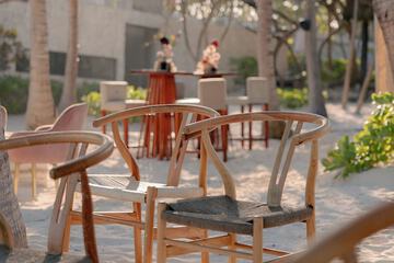 Outdoor wedding area