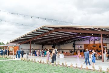 Outdoor banquet area