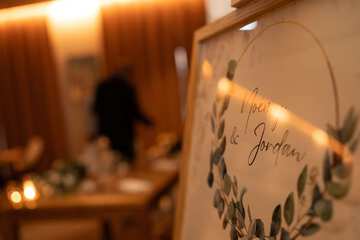 Indoor wedding