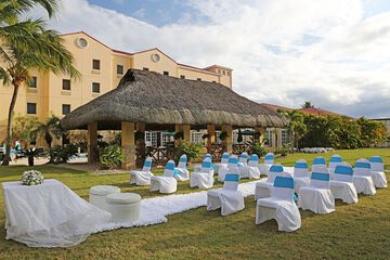 Outdoor wedding area