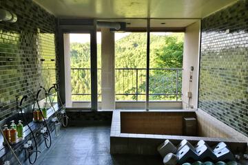 Indoor spa tub