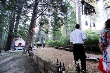 Outdoor wedding area