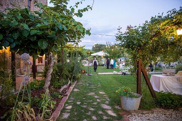 Outdoor wedding area