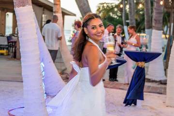 Outdoor wedding area