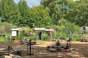 Outdoor wedding area