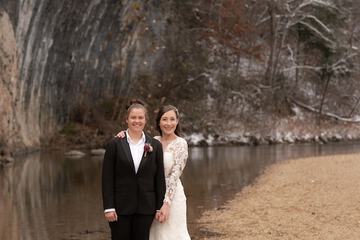 Outdoor wedding area