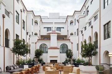Outdoor wedding area