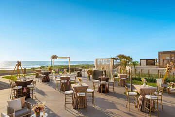 Outdoor banquet area