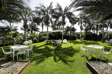 Outdoor wedding area