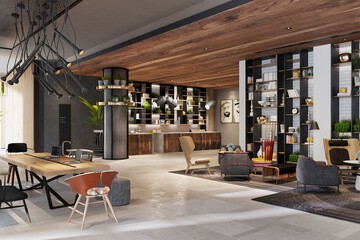 Lobby sitting area