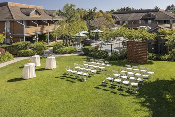 Outdoor wedding area