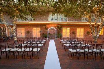 Outdoor wedding area