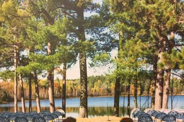 Outdoor wedding area