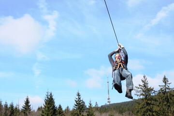 Outdoor rock climbing