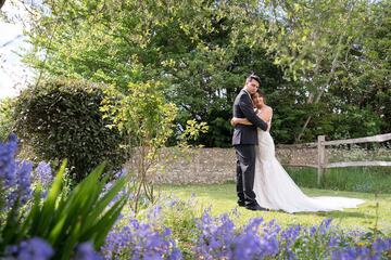 Outdoor wedding area