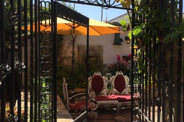 Outdoor wedding area