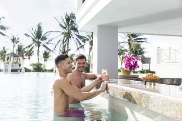 Swim-up bar