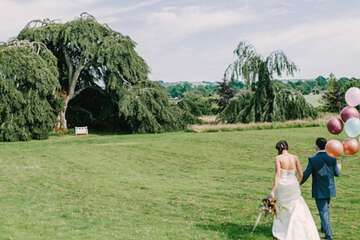 Outdoor wedding area