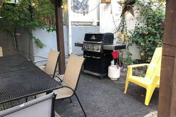 Outdoor banquet area