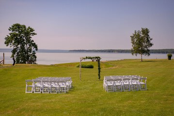 Outdoor wedding area