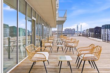 Outdoor banquet area