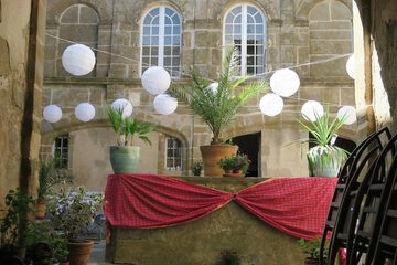 Outdoor wedding area