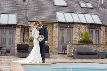Outdoor wedding area