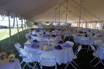 Outdoor wedding area