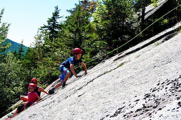 Outdoor rock climbing