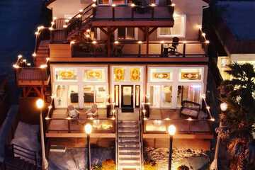 Front of property - evening/night