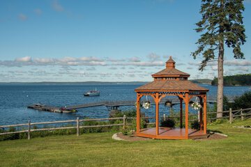 Outdoor wedding area