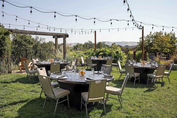 Outdoor banquet area