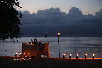 Couples dining