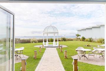 Outdoor wedding area