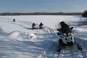 Snowmobiling