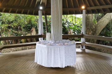 Outdoor wedding area