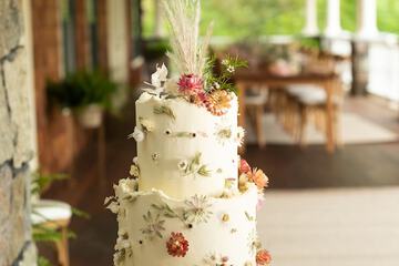 Outdoor wedding area