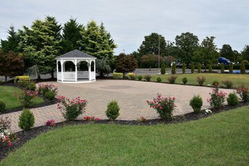 Outdoor wedding area