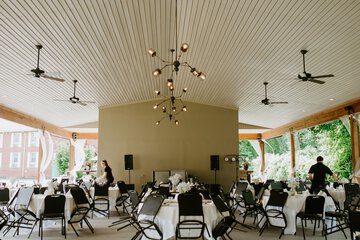 Outdoor wedding area