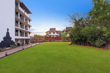 Outdoor banquet area